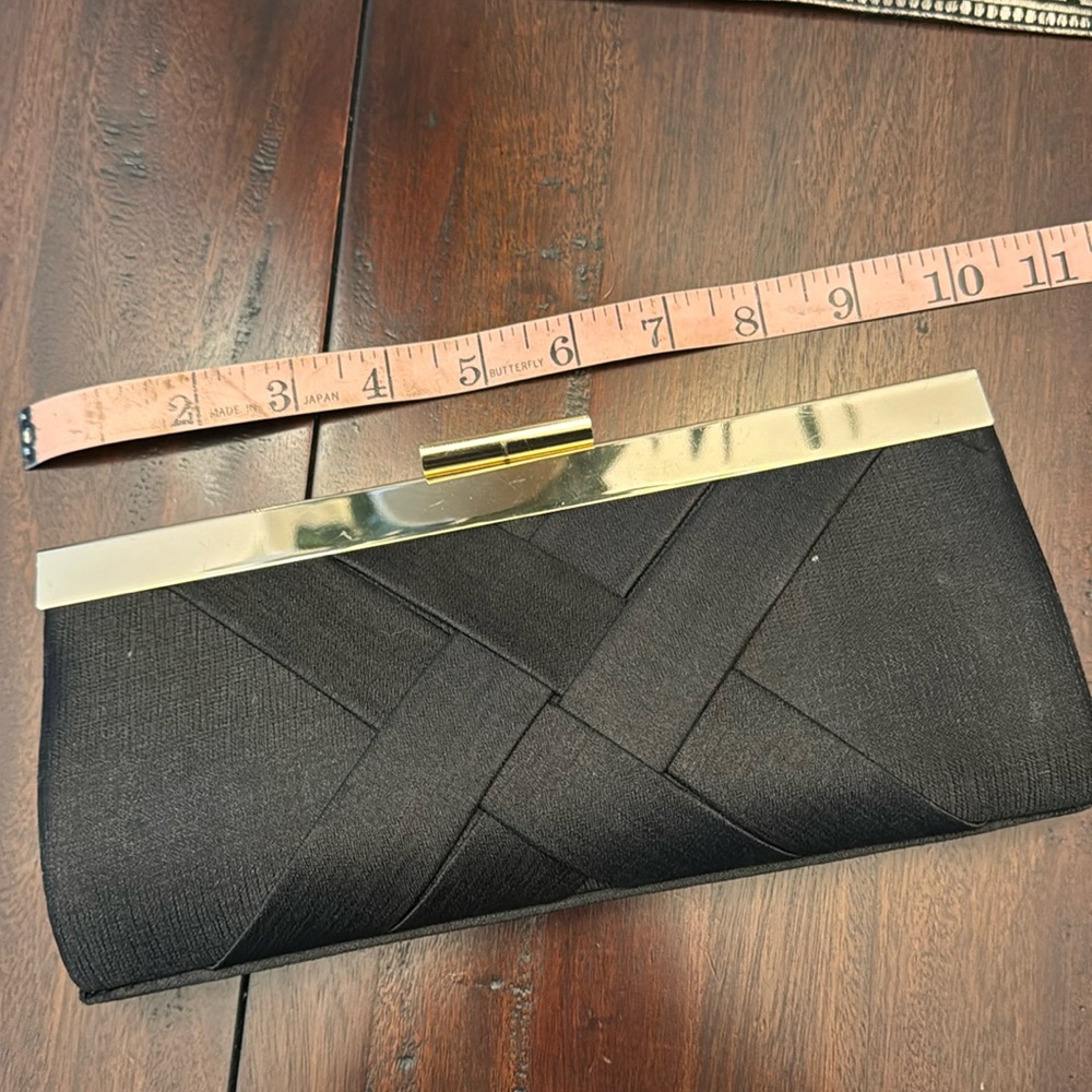 Black evening clutch